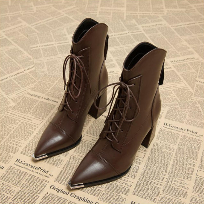 Luxury Lifestyle - Bottines à bout pointu pour femmes,